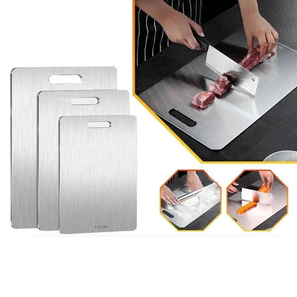 Tábua de Corte de Aço Inoxidável para Cozinha KBN