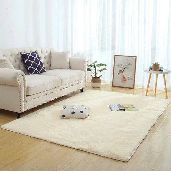 Tapete Felpudo Liso Antiderrapante para Sala e Quarto KBN