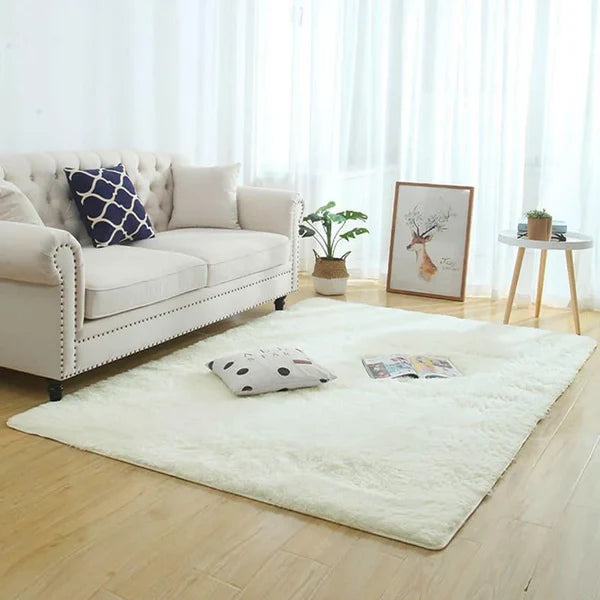 Tapete Felpudo Liso Antiderrapante para Sala e Quarto KBN