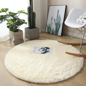 Tapete Felpudo Redondo Antiderrapante para Sala e Quarto KBN