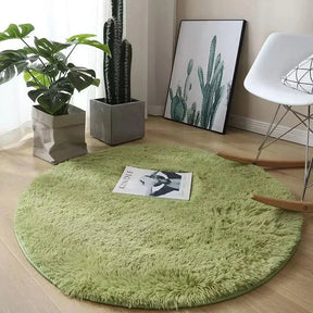 Tapete Felpudo Redondo Antiderrapante para Sala e Quarto KBN